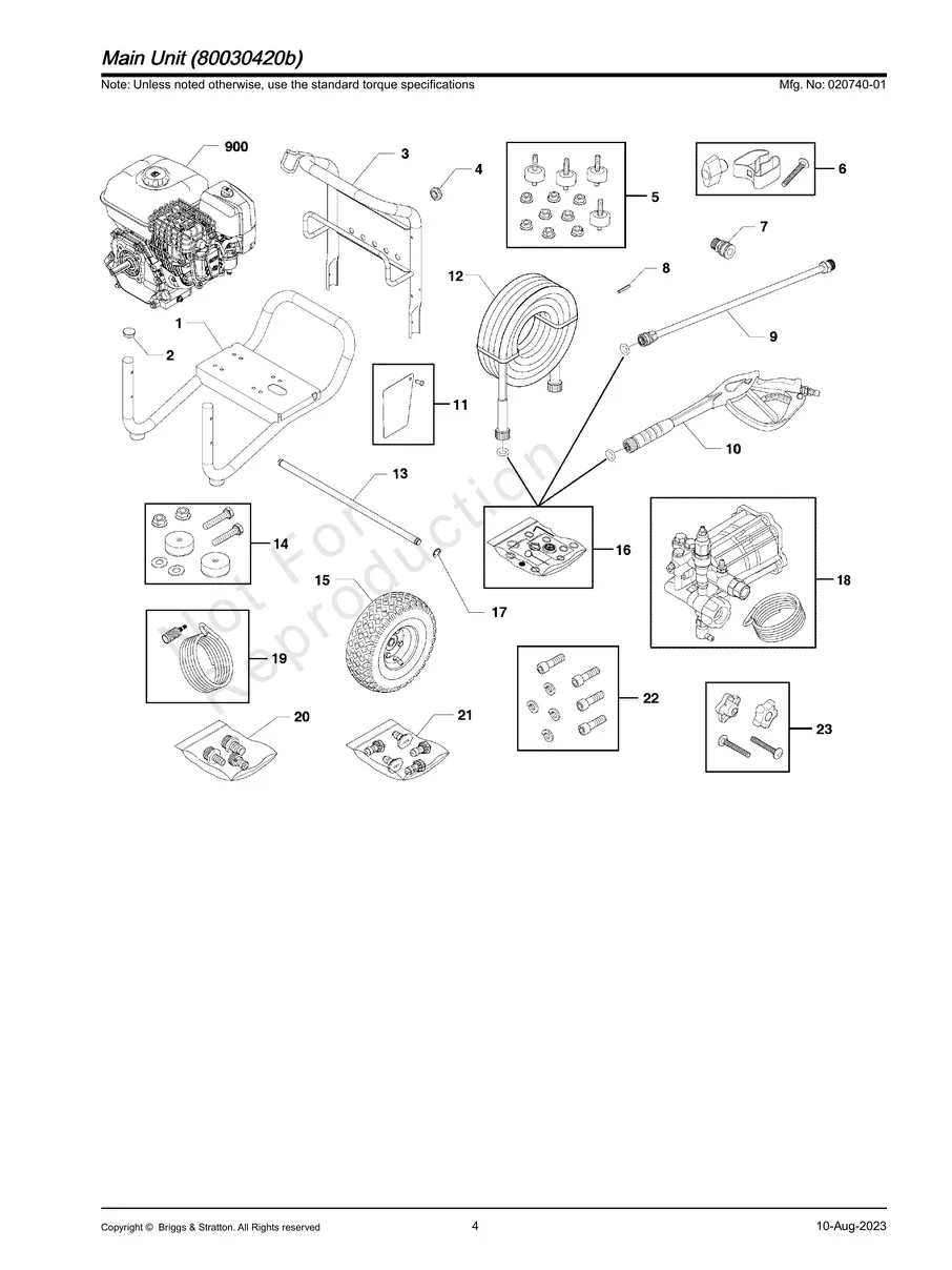 BRIGGS AND STRATTON, 020740-01, IPL.4